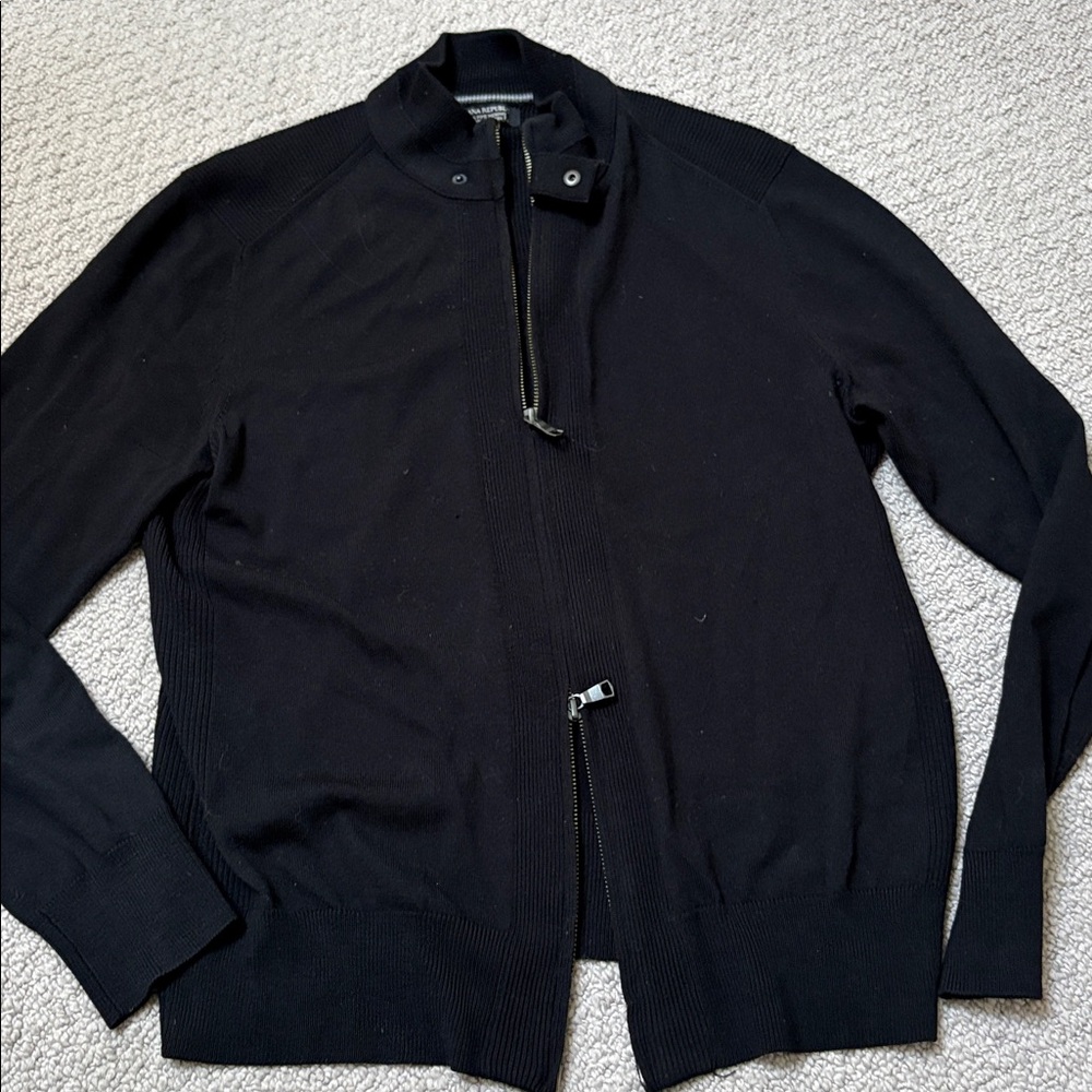 Banana Republic men’s full double zip cardigan - Picture 4 of 7